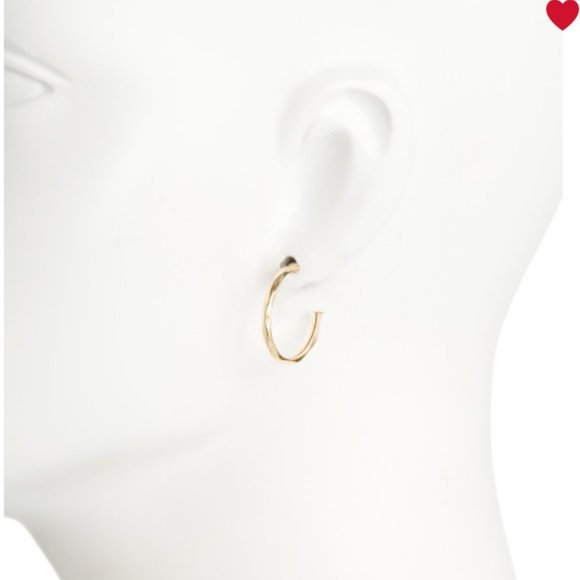 New MIA FIORE 14KKT Gold 20mm Hoop Earrings Made In Italy  NEW - Picture 4 of 11